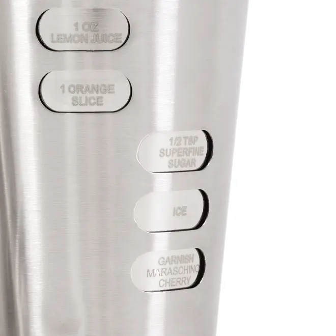 COQUETELEIRA COM RECEITAS 600 ML HELLIN - INOX - Foto 3