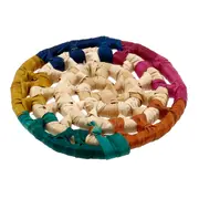 PORTA-COPOS CONJUNTO 4 PEÇAS PARAÚ - FIBRA CLARA/MULTICOR - Foto 6