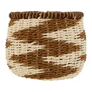 CESTO 13 CM X 15 CM X 15 CM HELBRON - FIBRA CLARA/CANELA DO CEILÃO - Foto 2