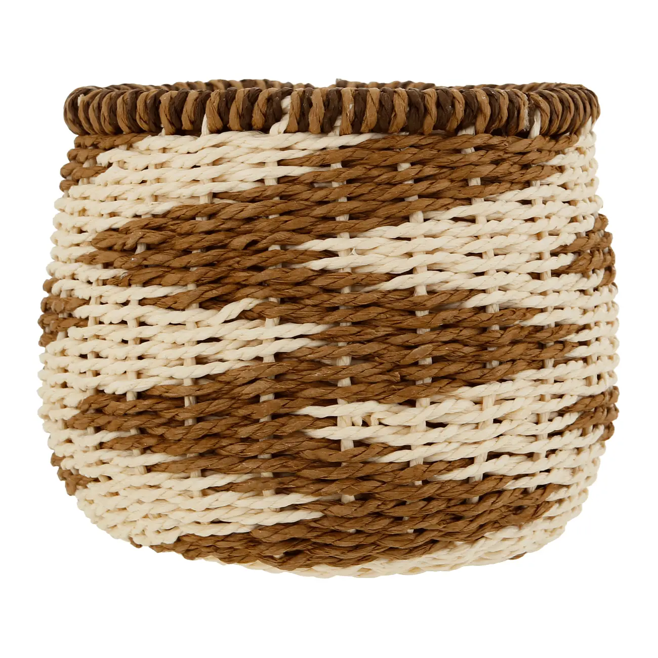 CESTO 13 CM X 15 CM X 15 CM HELBRON - FIBRA CLARA/CANELA DO CEILÃO - Foto 2