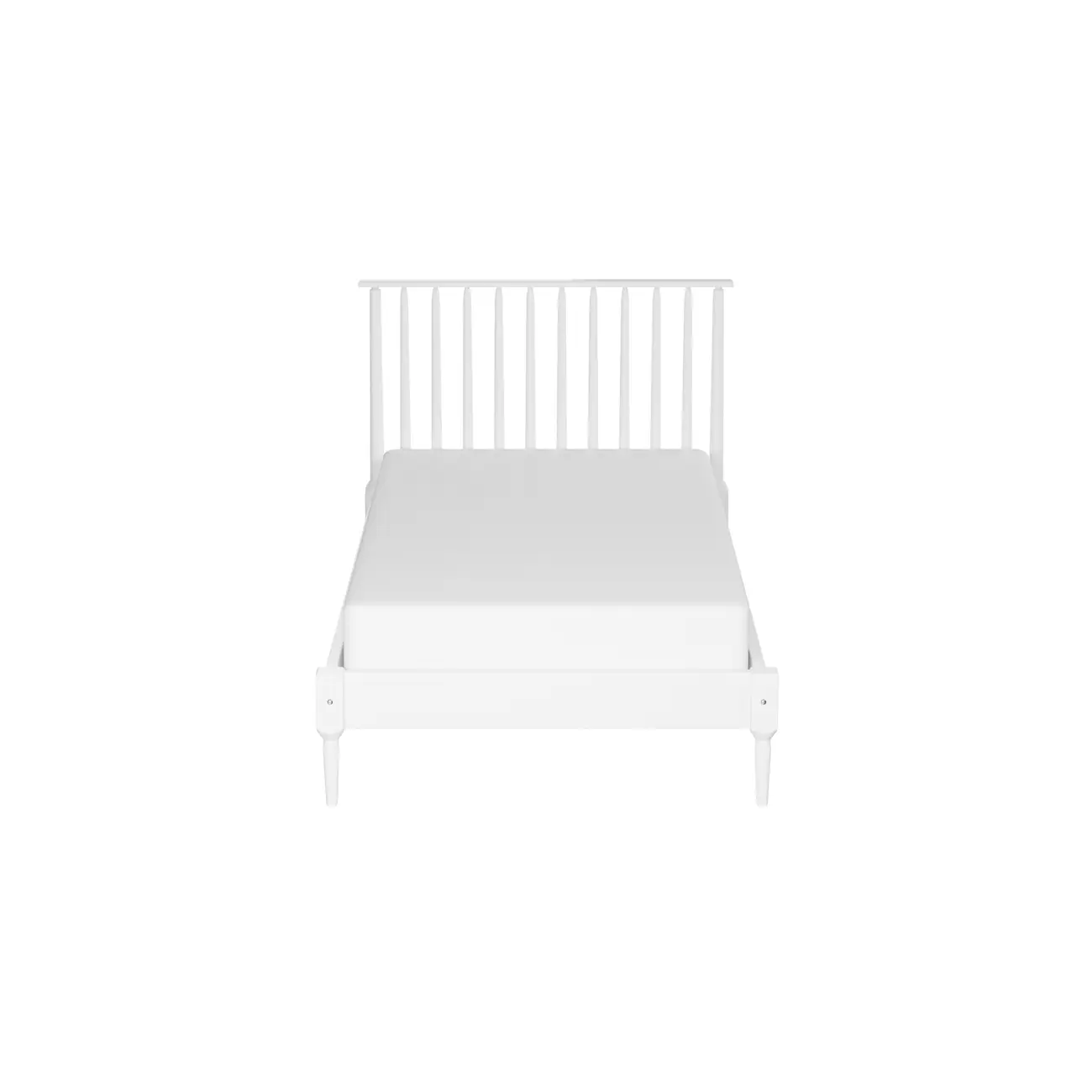 CAMA DE SOLTEIRO 98 CM SKAND - BRANCO - Foto 3
