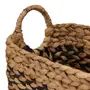 CESTO 25 CM X 40 CM X 33 CM AGUAPÉ - FIBRA NATURAL/PRETO - Foto 9