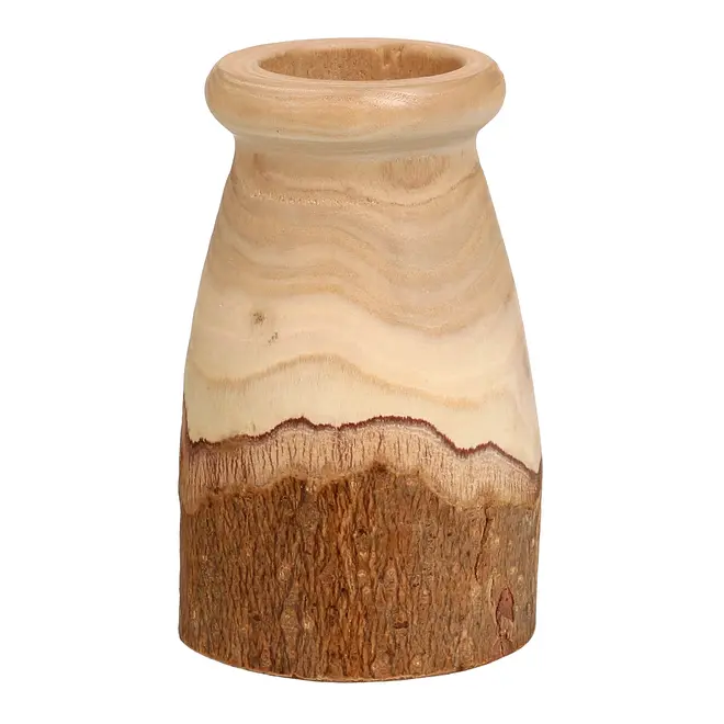 VASO 22 CM PAVLOVNA - PAULOWNIA/ENCERADO CASTANHO - Foto 3