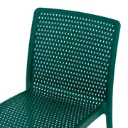 CADEIRA PARA ÁREA EXTERNA EMPILHÁVEL DOTS - MALAQUITA - Foto 6