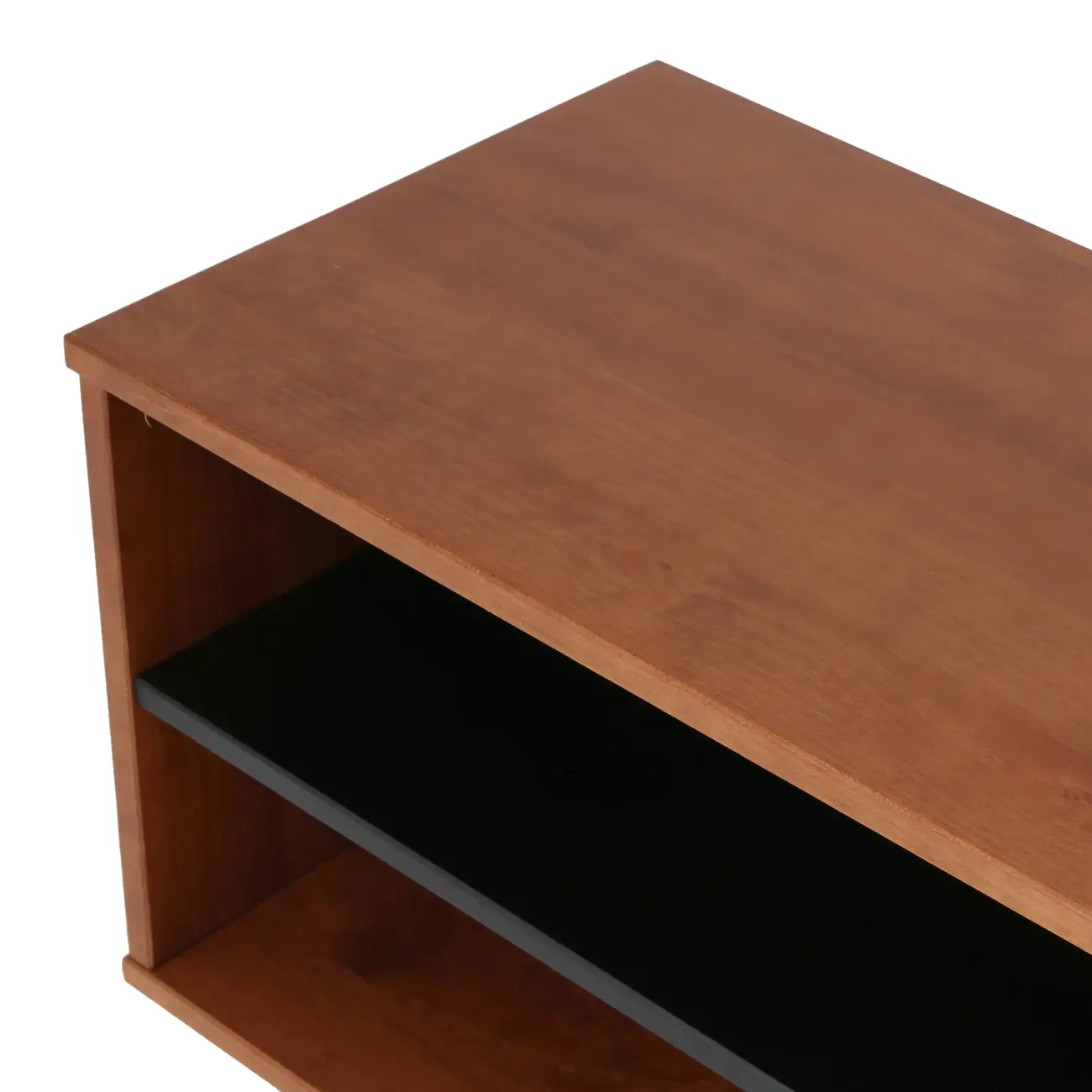 RACK 1,20 M X 36 CM MID CENTURY - PRETO/NOZES - Foto 6