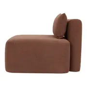 MÓDULO SOFÁ 1 LUGAR ASSENTO 1,05 M SHIRO - RUBY MOCHA - Foto 3