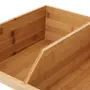 ORGANIZADOR EMPILHÁVEL 34 CM X 31 CM COM 2 DIVISÓRIAS BAMBOO - BAMBU - Foto 7
