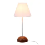 LUMINÁRIA DE MESA PILAR C/CUP M - CARVALHO/BRANCO - Foto 1