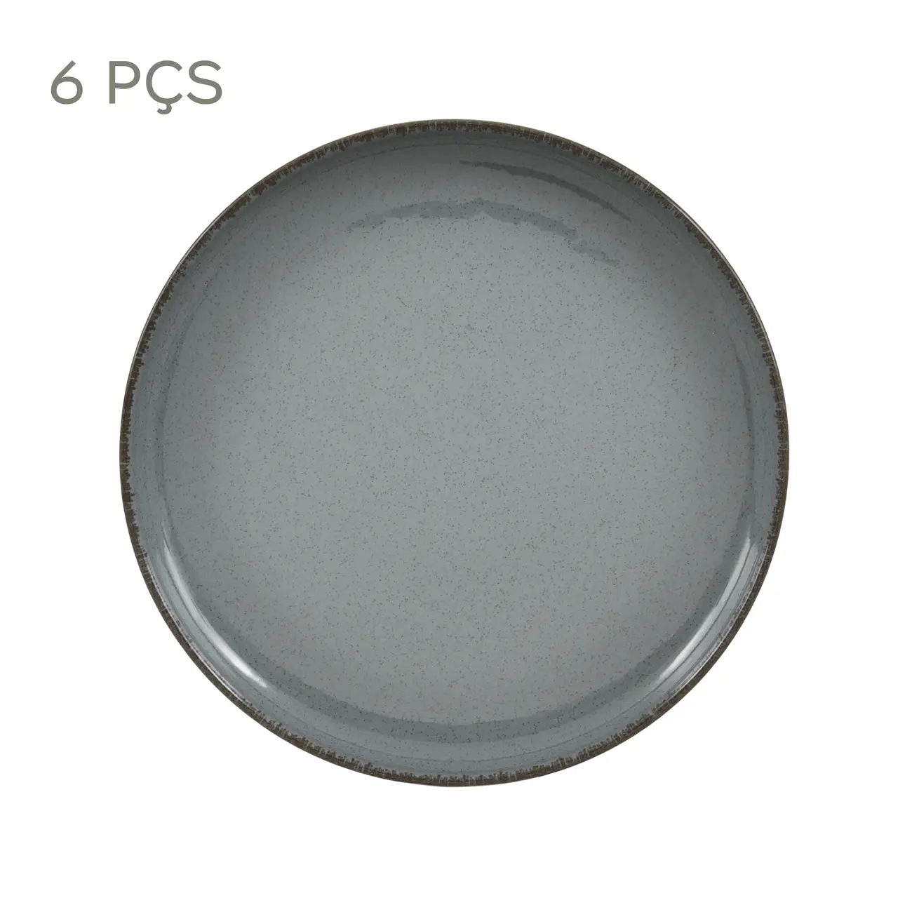JG DE PRATOS SOBREMESA C/6 PEÇAS MARURU - BLEU CENDRÉ - Foto 1