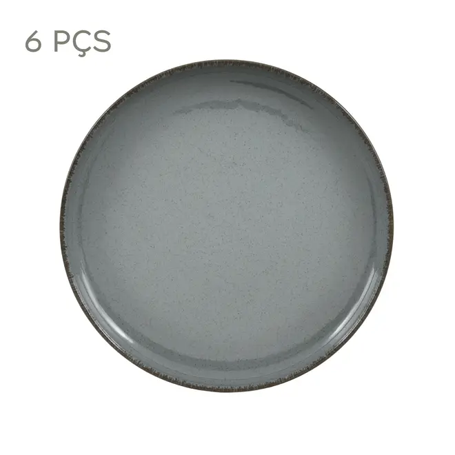 JG DE PRATOS SOBREMESA C/6 PEÇAS MARURU - BLEU CENDRÉ - Foto 1