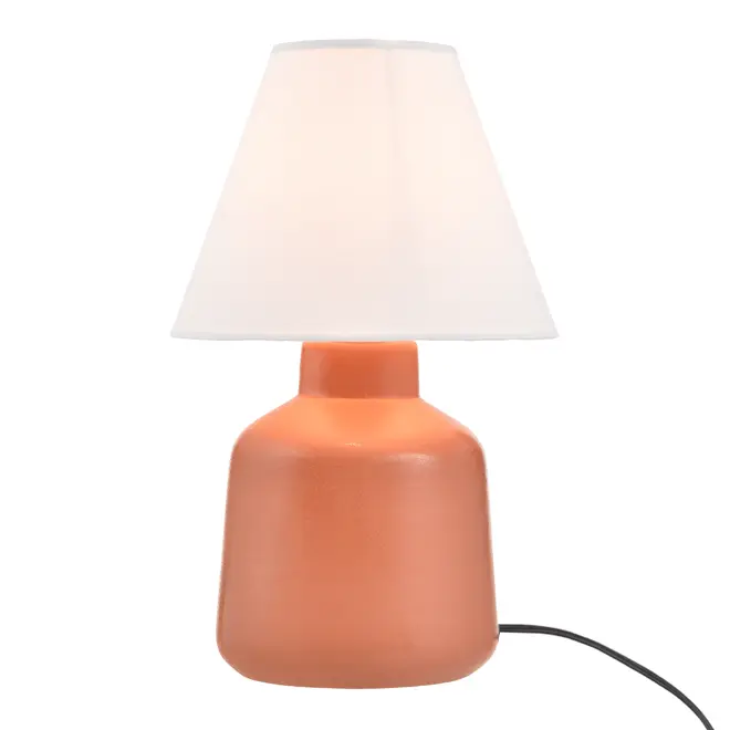 LUMINÁRIA DE MESA KERAMIK C/CUP M - TERRACOTA/PRETO - Foto 2
