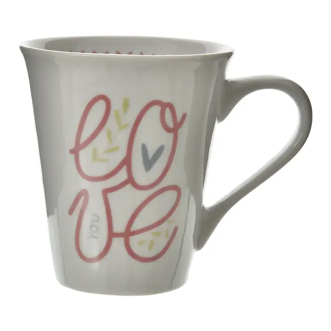 CANECA 250 ML LOVE YOU - VIN ROSE/BLEU CENDRÉ - Foto 2