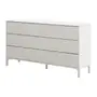 CÔMODA 6 GAVETAS 1,50 M X 42 CM SLEEK - BRANCO/GRANILITE - Foto 2