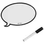 ÍMÃ COM CANETA BALLOON SPEAK - BRANCO/PRETO - Foto 1