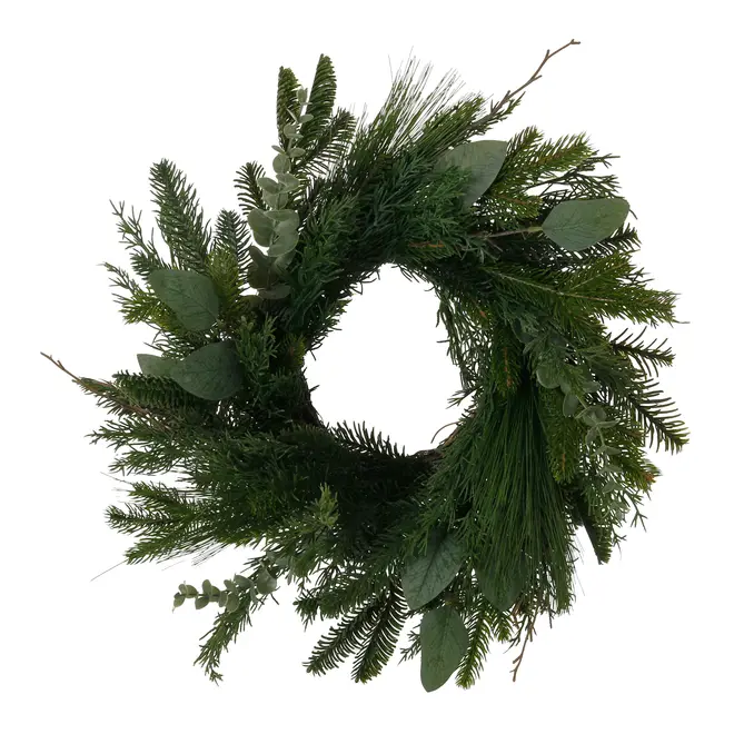 GUIRLANDA PINHEIRO 40 CM VILAREJO NOEL - VERDE - Foto 1