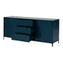 BUFFET 2 PORTAS/3 GAVETAS 1,80 M X 45 CM NASH - VERDE ESCARAVELHO/PRETO - Foto 5