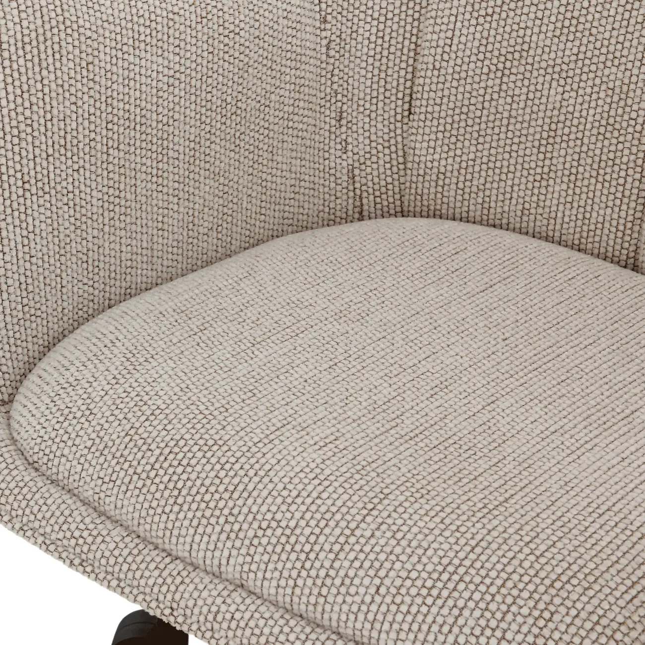 CADEIRA HOME OFFICE CLAM GLAM - PRETO/AREIA - Foto 6