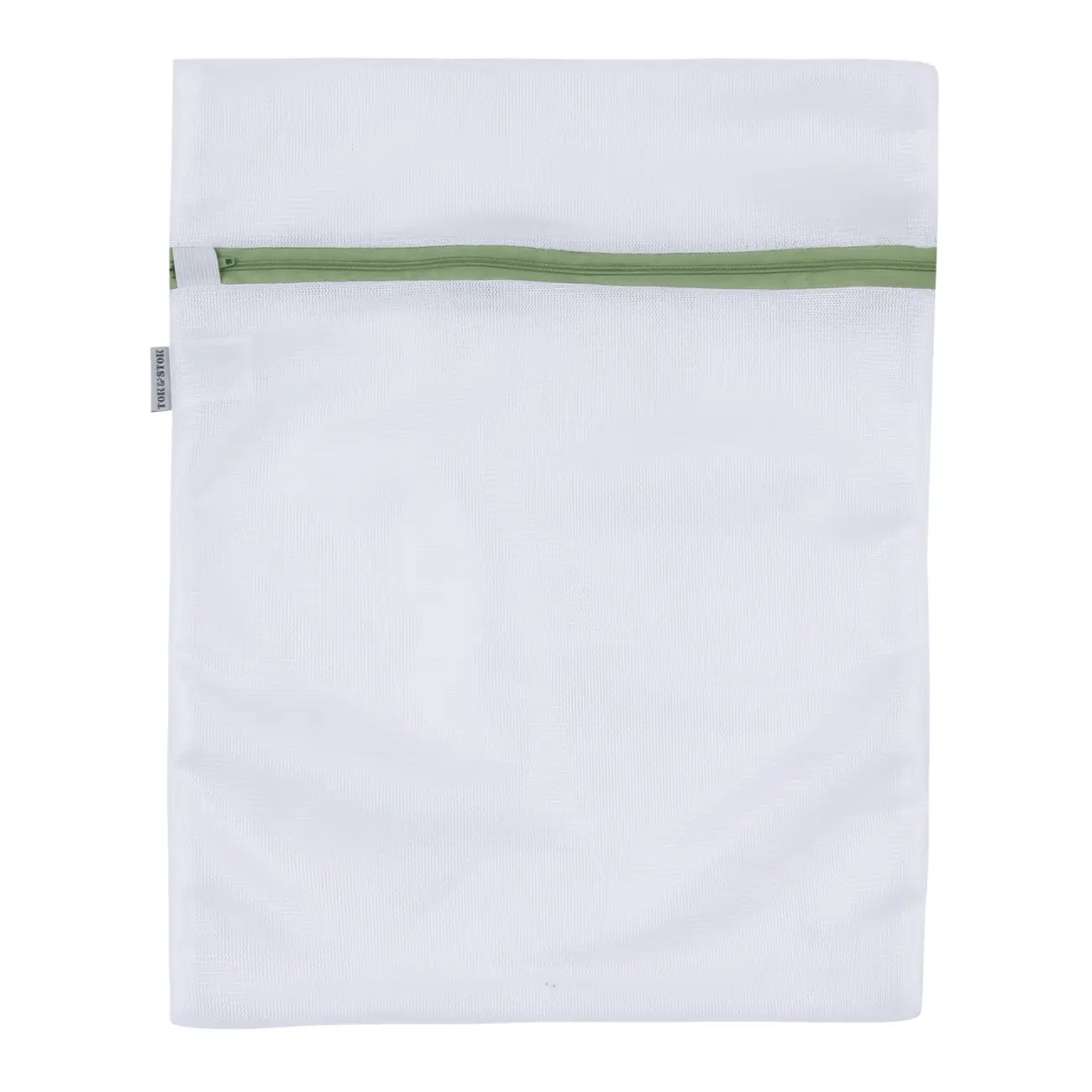 SACO PROTETOR PARA LAVAR ROUPA 40 CM X 31 CM SAFE - BRANCO/SÁLVIA - Foto 1