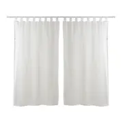 CORTINA 2 PEÇAS 1,30 M X 2,30 M VOIL POIS - OFF WHITE - Foto 1