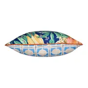 ALMOFADA 60 CM X 60 CM SAUDADE TROPICAL CARAMBOLAS - AZUL HISTÓRICO/MULTICOR - Foto 5