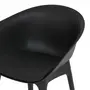 CADEIRA DE JANTAR COM BRAÇOS TALIA - PRETO/PRETO - Foto 6