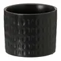 CACHEPÔ 9 CM NYORI - PRETO FOSCO - Foto 1