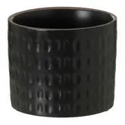 CACHEPÔ 9 CM NYORI - PRETO FOSCO - Foto 1
