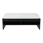 CAMA DE SOLTEIRO ALTA COM 2 GAVETAS 88 CM JOKER - PRETO - Foto 5