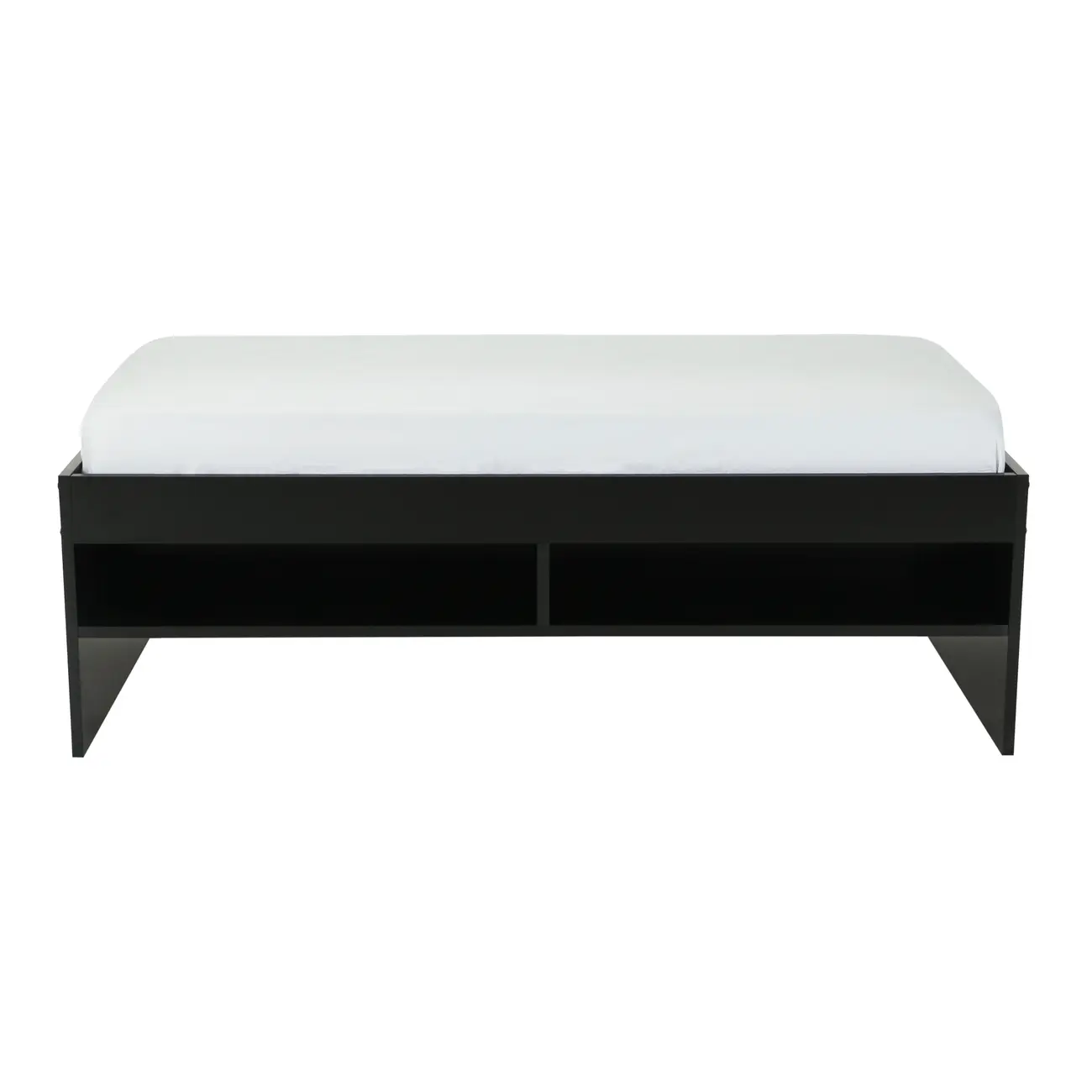CAMA DE SOLTEIRO ALTA COM 2 GAVETAS 88 CM JOKER - PRETO - Foto 5