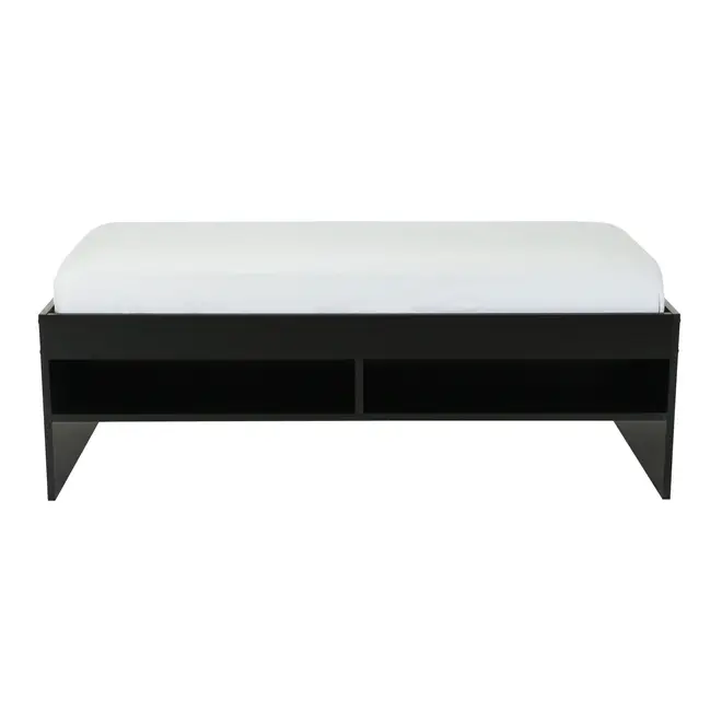 CAMA DE SOLTEIRO ALTA COM 2 GAVETAS 88 CM JOKER - PRETO - Foto 5