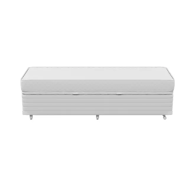 CAMA BOX DE SOLTEIRO 88 COM BAÚ MAX DOSS - BRANCO/BRANCO - Foto 3