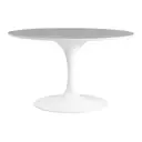 BRANCO BRILHANTE - BASE DE MESA DE JANTAR CENTRAL OVAL AU 1,98 M TULIPE