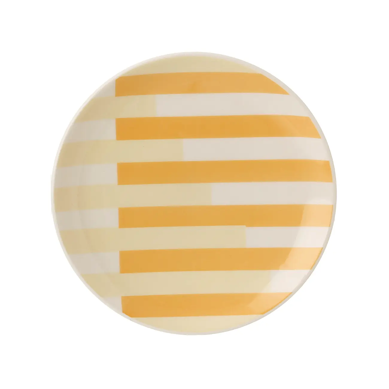 PRATO SOBREMESA STRIPES FUSION - LIMÃO SICILIANO/SORBET DE MANGA - Foto 1