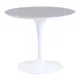 BRANCO BRILHANTE - BASE DE MESA CENTRAL REDONDO AU 1,20 M TULIPE