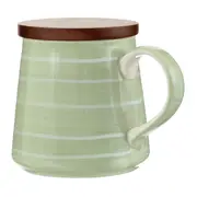 CANECA COM TAMPA 325 ML LINJER - SÁLVIA/BRANCO - Foto 3