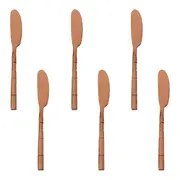 JOGO ESPÁTULAS 6 PÇS TAQUARA STEEL LUXY - COBRE - Foto 1