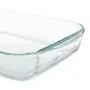 TRAVESSA REFRATRÁRIA COM TAMPA 39 CM X 24 CM DOLIA GLASS - INCOLOR/CAMELO - Foto 7