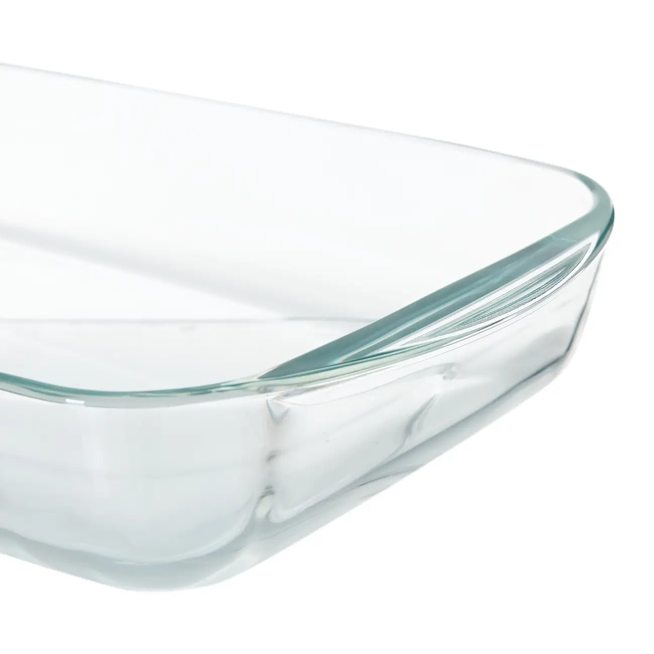 TRAVESSA REFRATRÁRIA COM TAMPA 39 CM X 24 CM DOLIA GLASS - INCOLOR/CAMELO - Foto 7