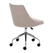 CADEIRA HOME OFFICE DANDY I - CROMADO/CAMELO - Foto 4