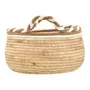 CESTO 32 CM X 19 CM PIRANGY - FIBRA CLARA/CANELA DO CEILÃO - Foto 2
