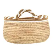 CESTO 32 CM X 19 CM PIRANGY - FIBRA CLARA/CANELA DO CEILÃO - Foto 2