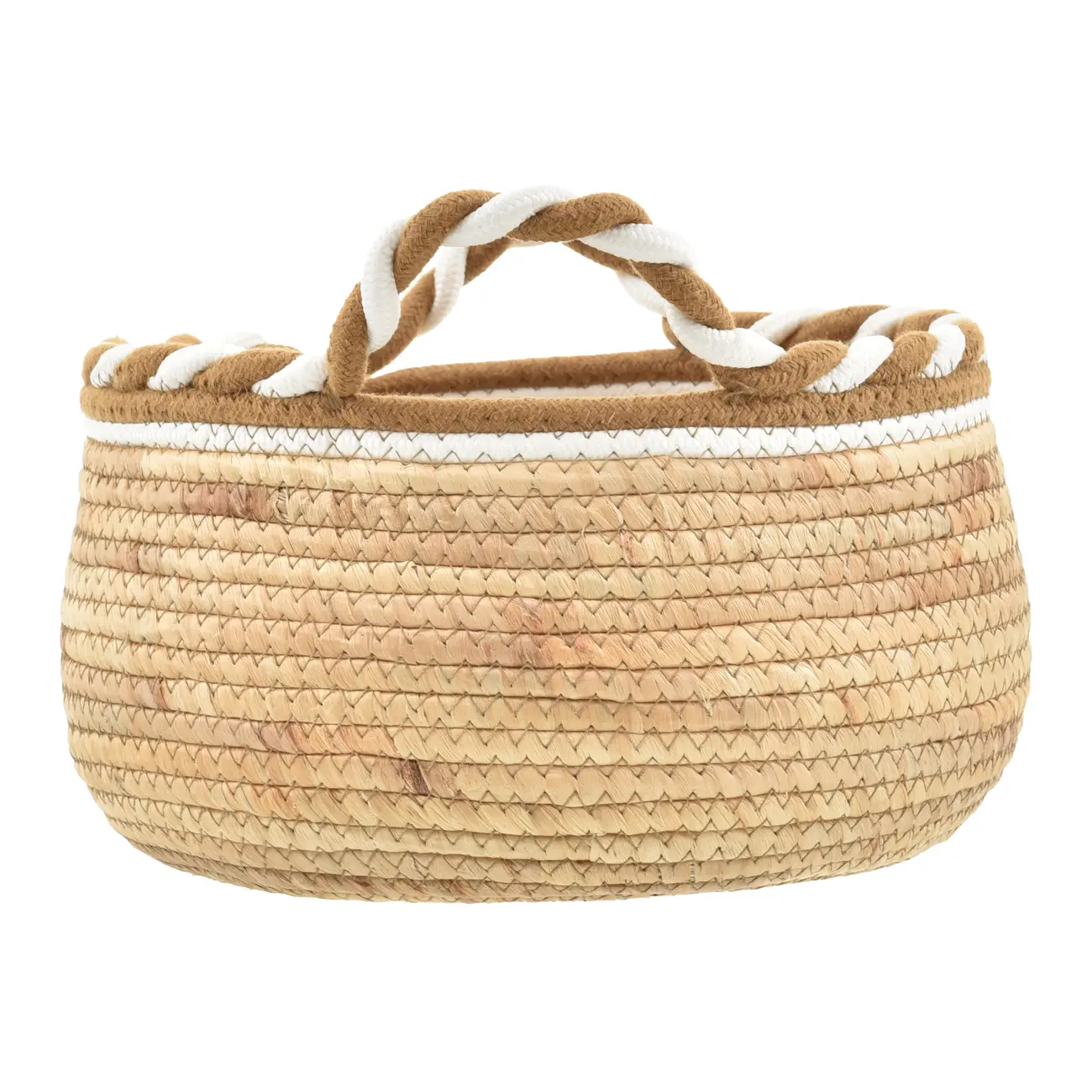 CESTO 32 CM X 19 CM PIRANGY - FIBRA CLARA/CANELA DO CEILÃO - Foto 2