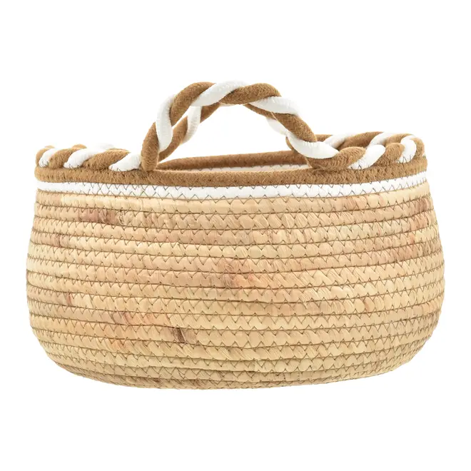 CESTO 32 CM X 19 CM PIRANGY - FIBRA CLARA/CANELA DO CEILÃO - Foto 2