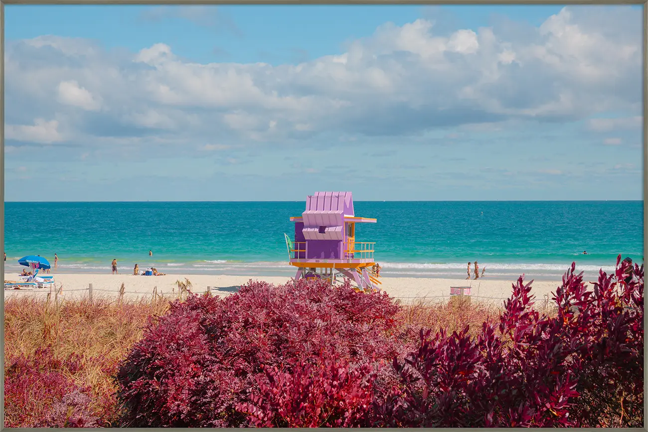 QUADRO MIAMI BEACH II 1,20 M X 80 CM - ALUMÍNIO/MULTICOR - Foto 1