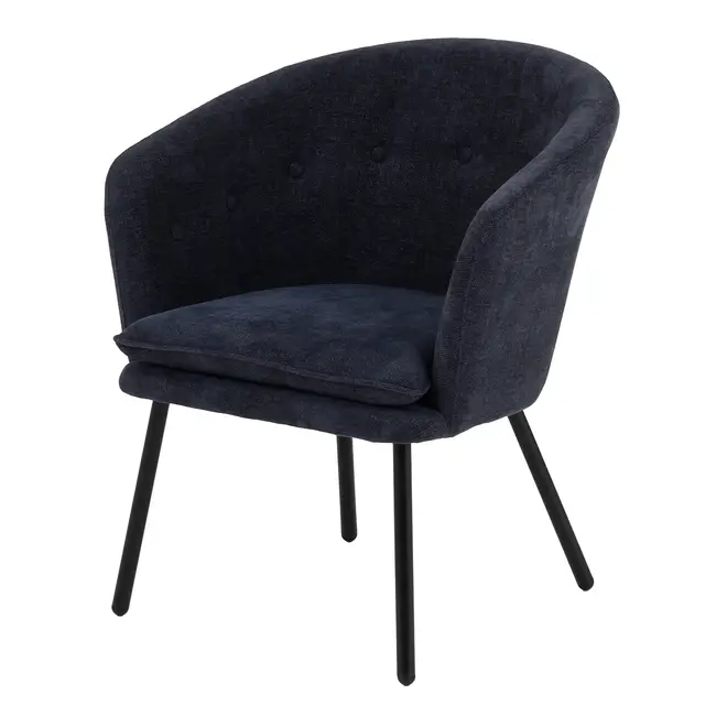 POLTRONA FLAPPER - PRETO/GALAXY BLUE - Foto 2