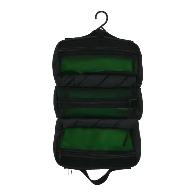 NÉCESSAIRE PARA VIAGEM CAVEIRA - PRETO/VERDE FLUOR - Foto 6