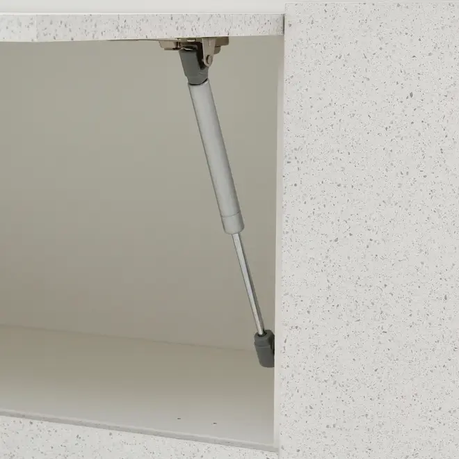 ARMÁRIO DE COZINHA AÉREO 1,20 M 2 PORTAS-BASCULANTE/1 PORTA DE BATER SLEEK - BRANCO/GRANILITE - Foto 10