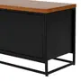 RACK 2 PORTAS 1,40 M X 35 CM SHELVES - PRETO/NOZES - Foto 9