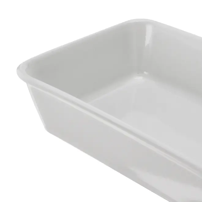 TRAVESSA REFRATÁRIA 21 CM X 14 CM THEVY - BRANCO/BRANCO - Foto 4