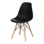 CADEIRA DE COZINHA EASY WOOD - FAIA/PRETO - Foto 1